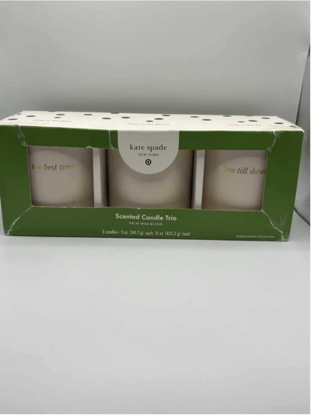 Kate Spade x Target Scented Candle 3 Pack New In Box #928